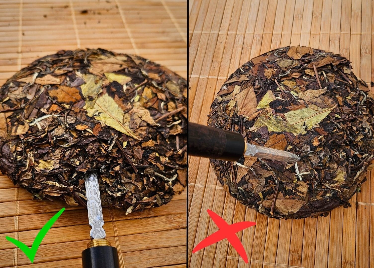 Pu Erh Tee Weißer Tee Zubereitung mit Tea Cakes