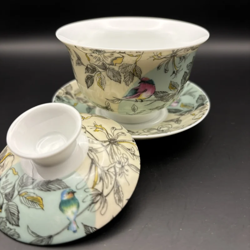 Porcalain Gaiwan "Birdy" 140ml - Image 3