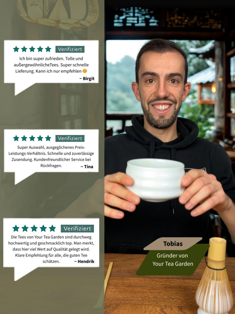 Teekanne Glas mit Edelstahlsieb 1,3 l – Bild 3